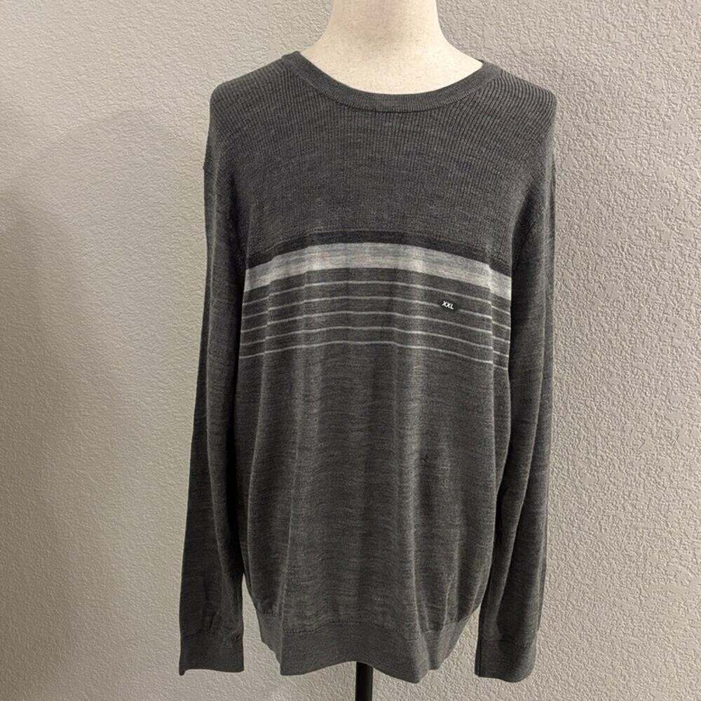 Van Heusen Wool Blend Men's Gray Sweater Pullover XXL NWT NEW Workwear Classic